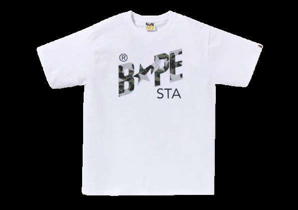 STA OVER PRINT 1ST CAMO BAPE STA TEE